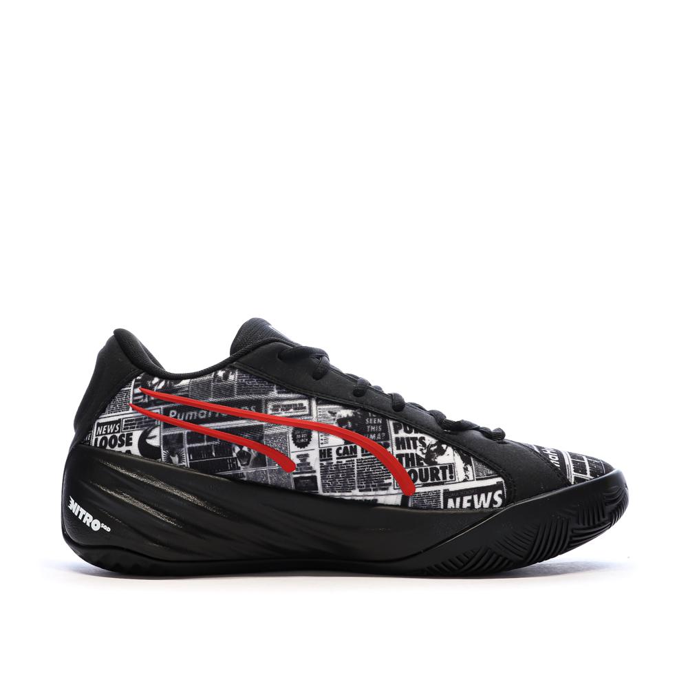 Zapatillas Baloncesto Puma All-pro Nitro Negro, Hombre ver 2