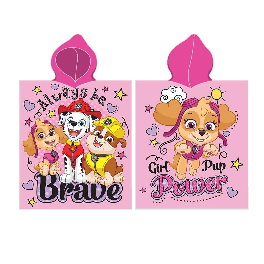 Rosa Poncho für Mädchen von Sport Zone Paw Patrol günstig