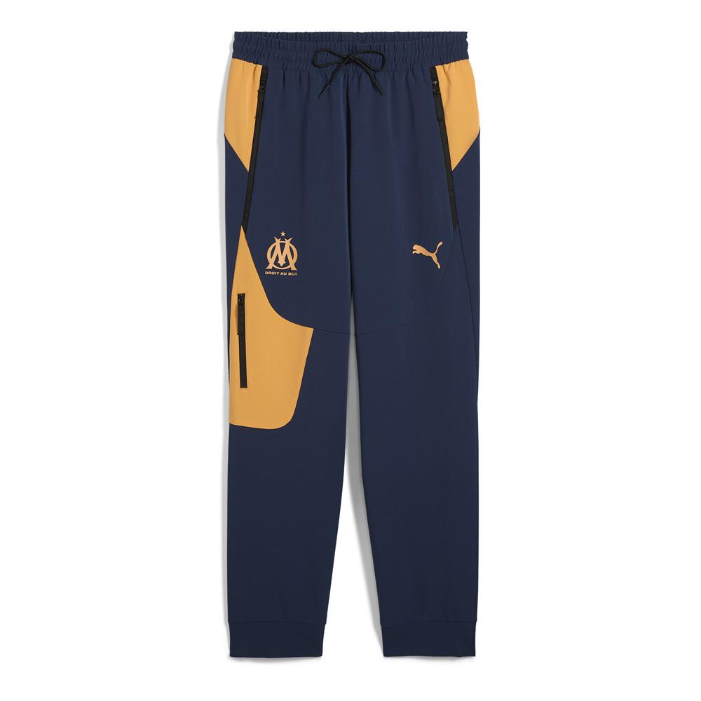 Pantalón de chándal OM azul marino/naranja, hombre Puma 2024/2025 barato