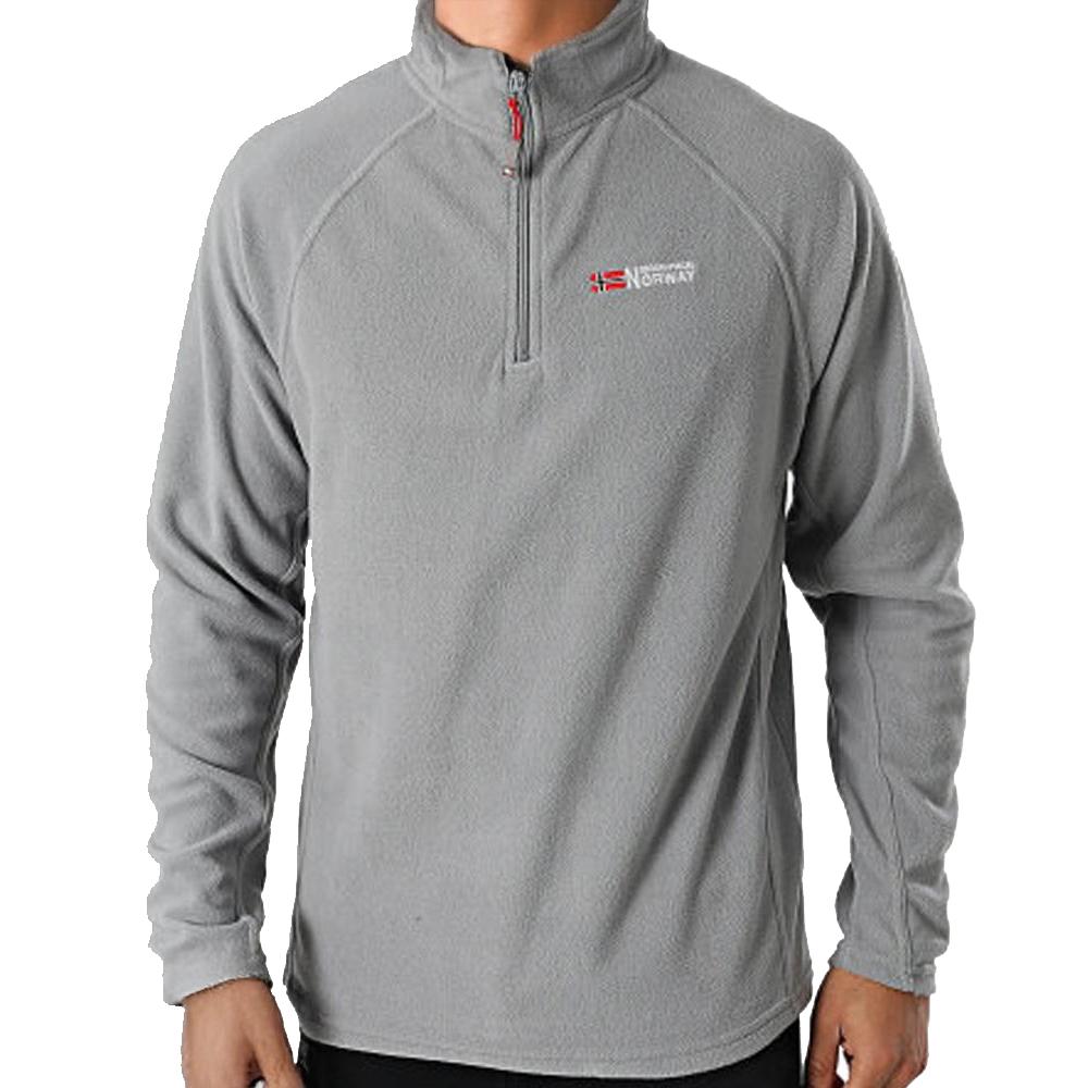 Geographical Norway Men 233 TUG Chaqueta polar 1/4 Zip gris para hombre barato