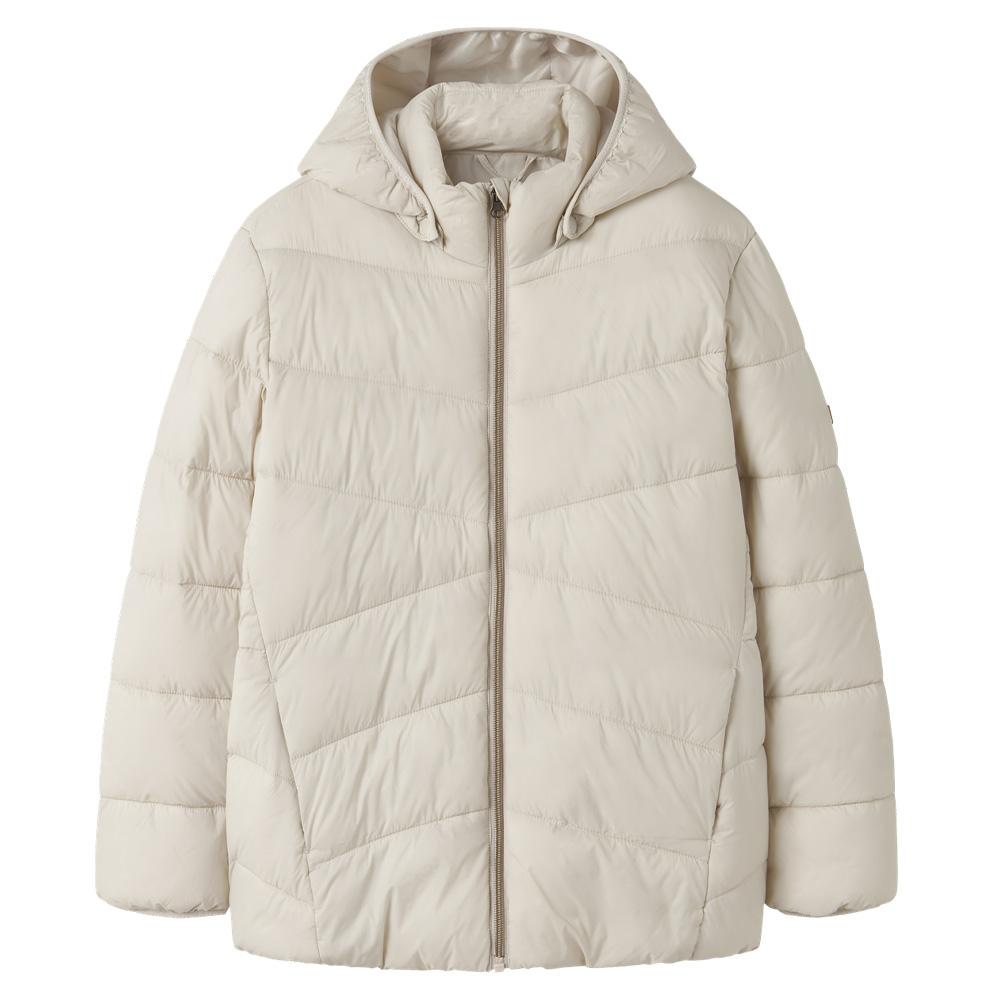 Beigefarbene Daunenjacke für Mädchen von Name it Marble günstig