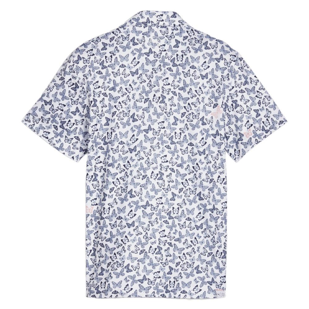 Polo blanco/azul marino para niña de Puma Butterflies ver 2