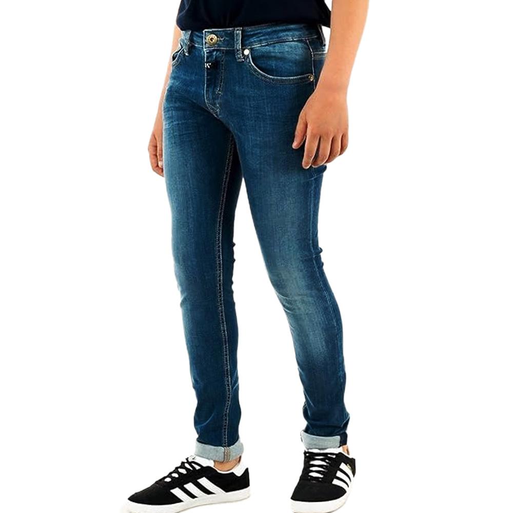 Jean Slim Bleu Foncé Garçon Kaporal VOZH pas cher