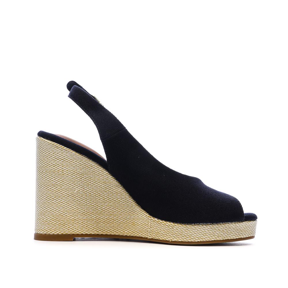 Women's navy sandals Tommy Hilfiger Wedge Photo of the Espace des Marques %store% store - view of %key%