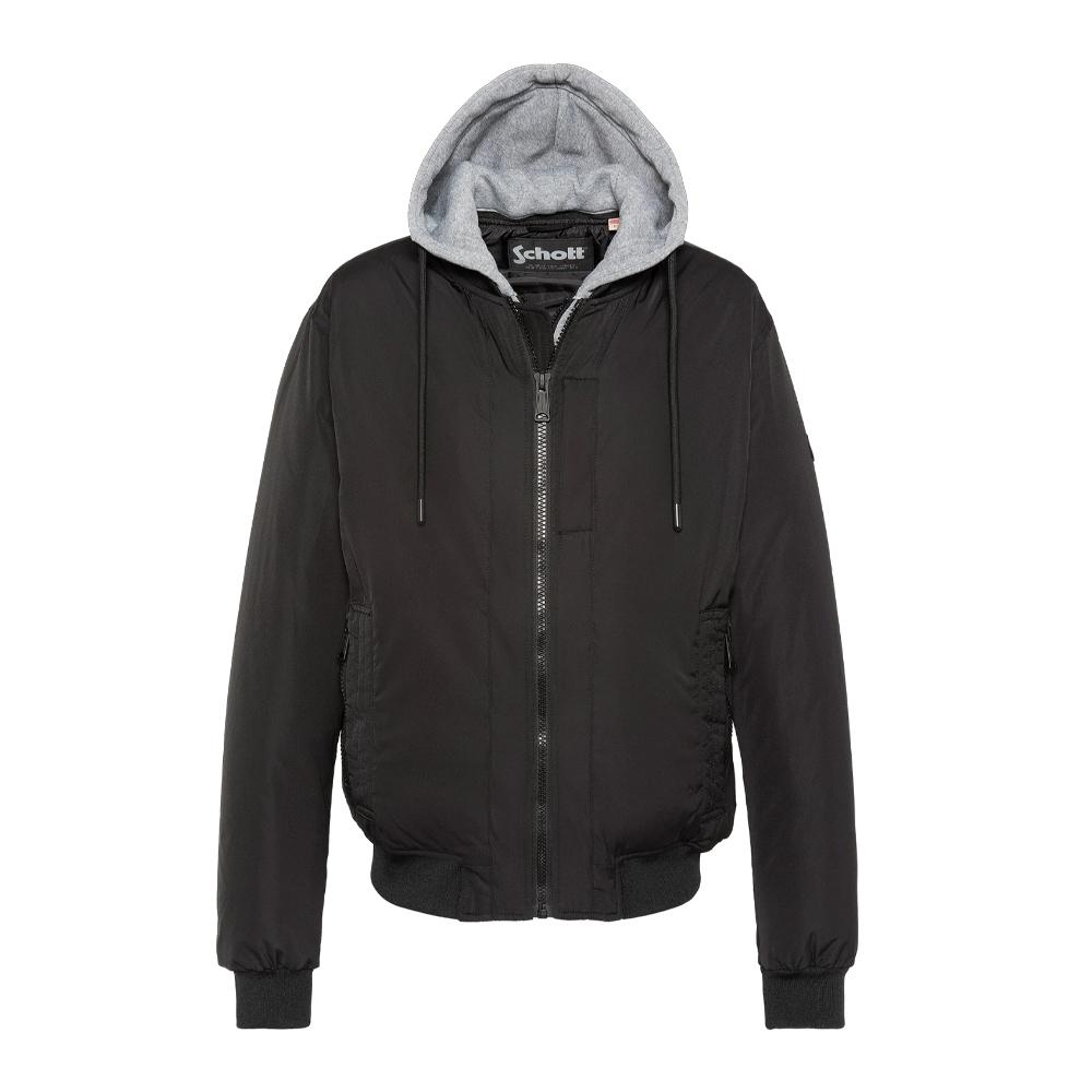 Jacke Schwarz Schott Pastron Abnehmbar günstig