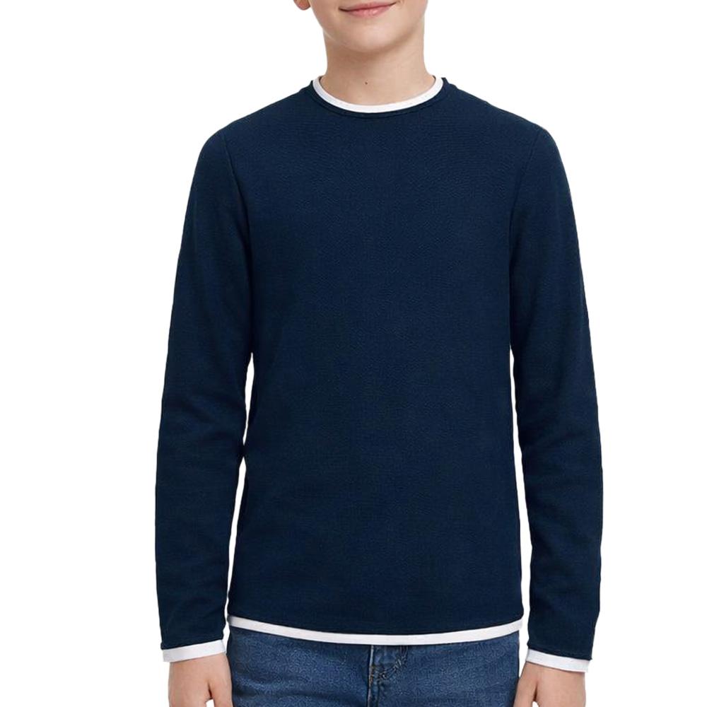 Jack & Jones Twinn Knit Neck Marine Pullover für Jungen günstig