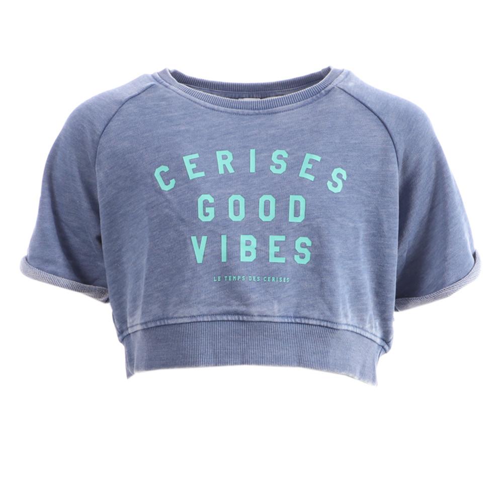 Sweat Short Azul Chica Le Temps Des Cerises Damina barato