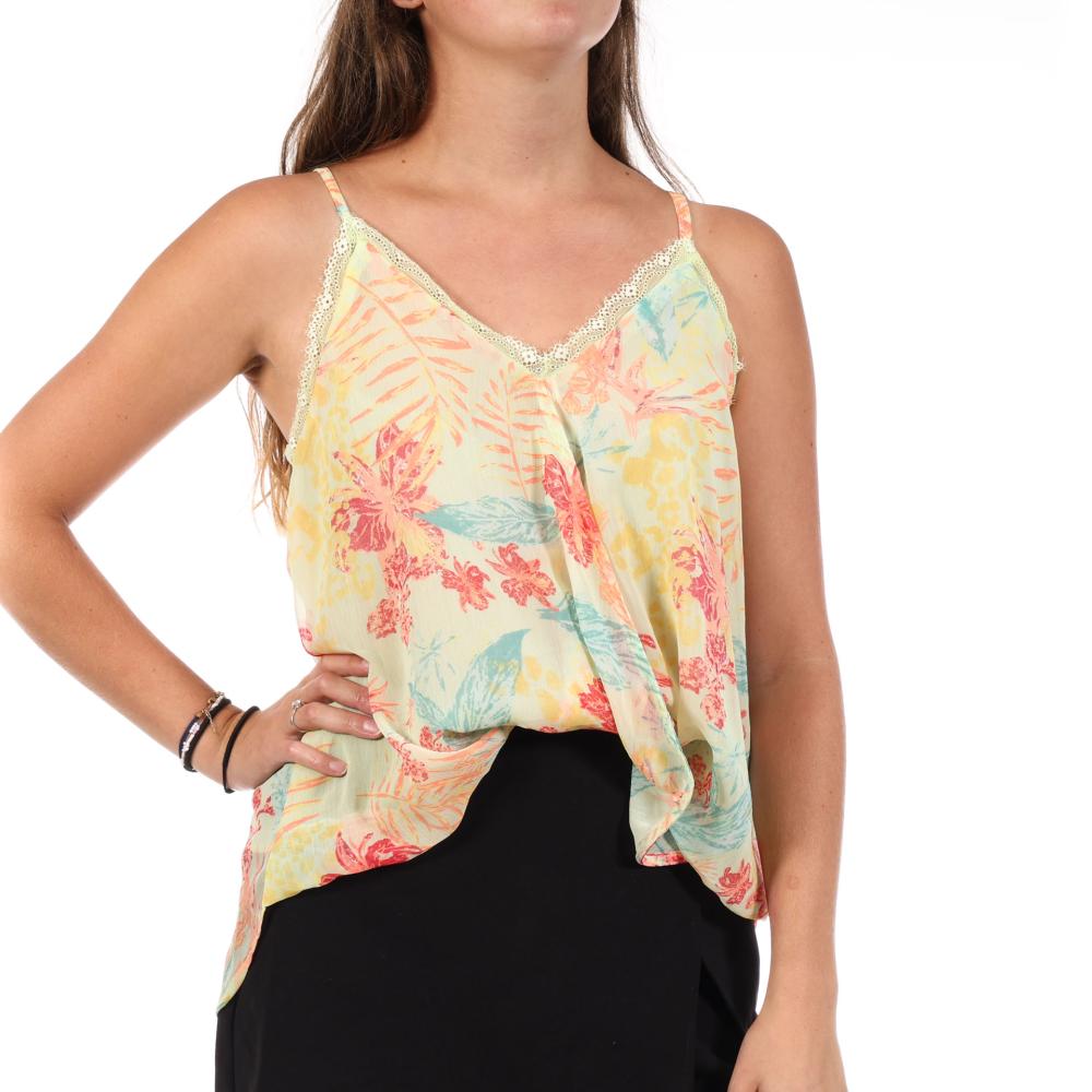 Camiseta sin mangas verde para mujer Kaporal CALASW40 barato