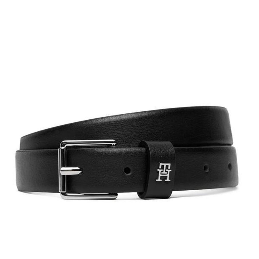 Tommy Hilfiger Square 2.5 Silver – Schwarzer Damengürtel günstig