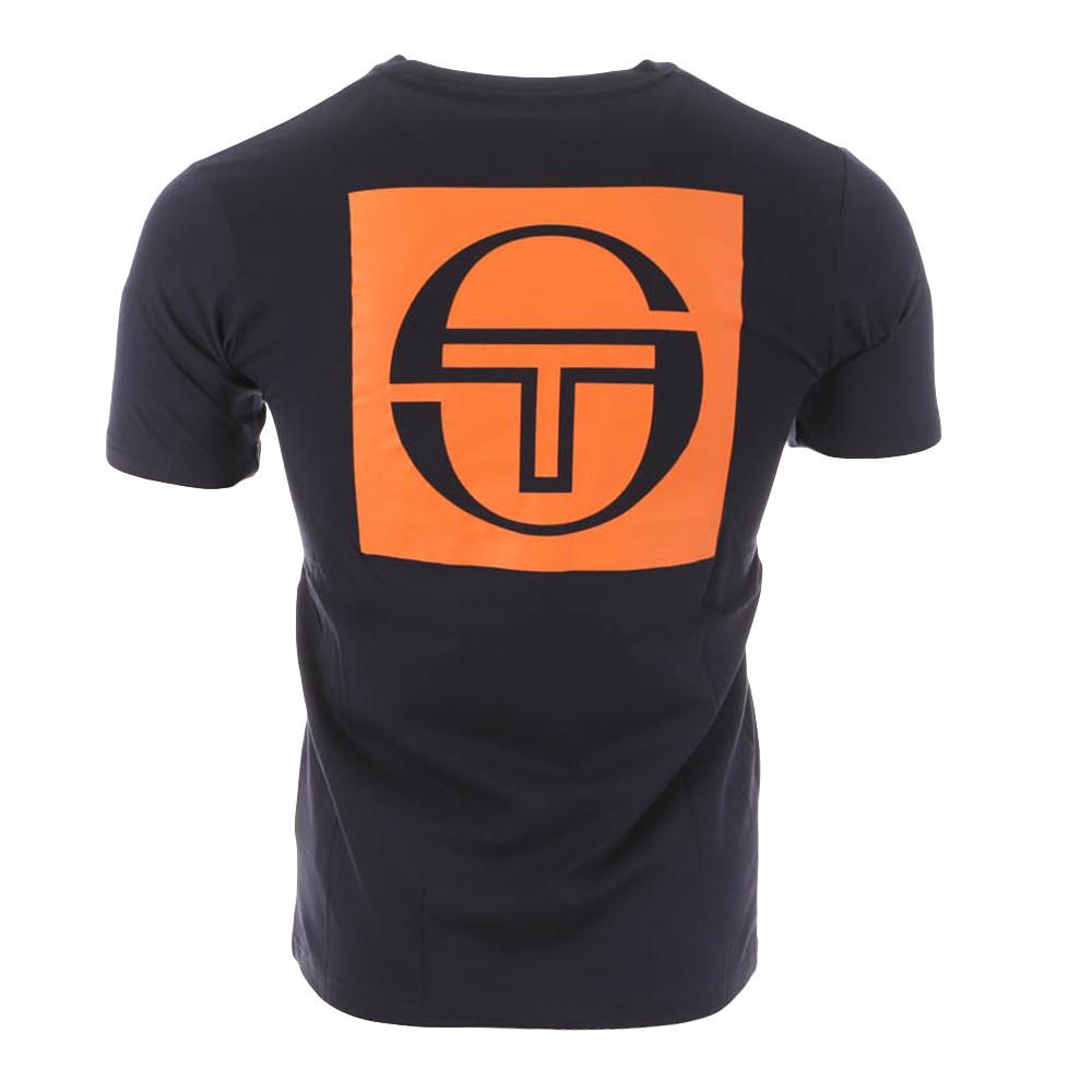 Men's navy/orange Sergio Tacchini Squared T-shirt Photo of the Espace des Marques %store% store - view of %key%