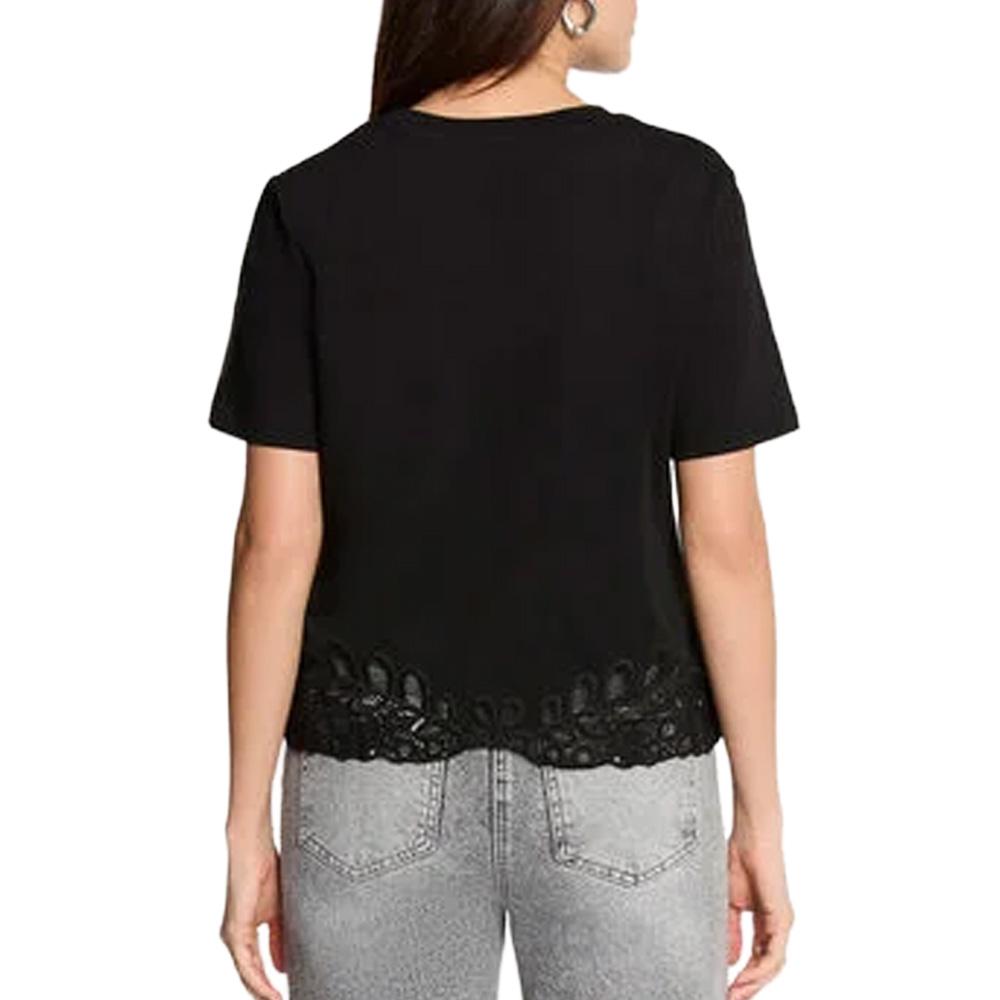 Schwarzes Damen-T-Shirt Morgan DION Ansicht 2