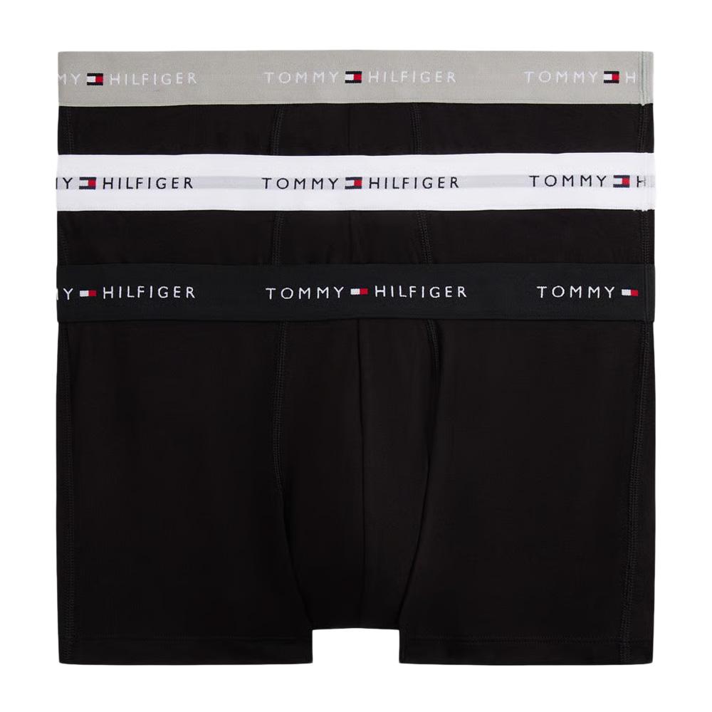 x3 Black/White Men's Tommy Hilfiger Trunk Boxers affordable