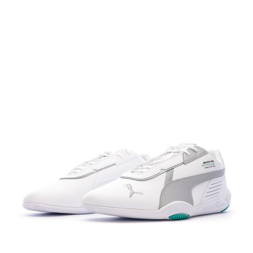 White Men's Sneakers Puma Mercedes Mapf1 R-cat Machina Photo of the Espace des Marques %store% store - view of %key%
