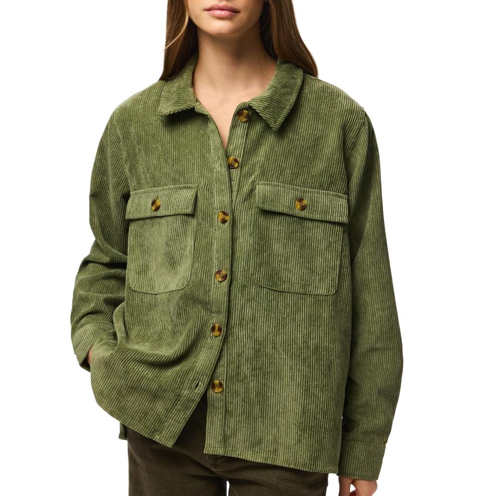 Women’s Green Pieces Corduroy Overshirt affordable