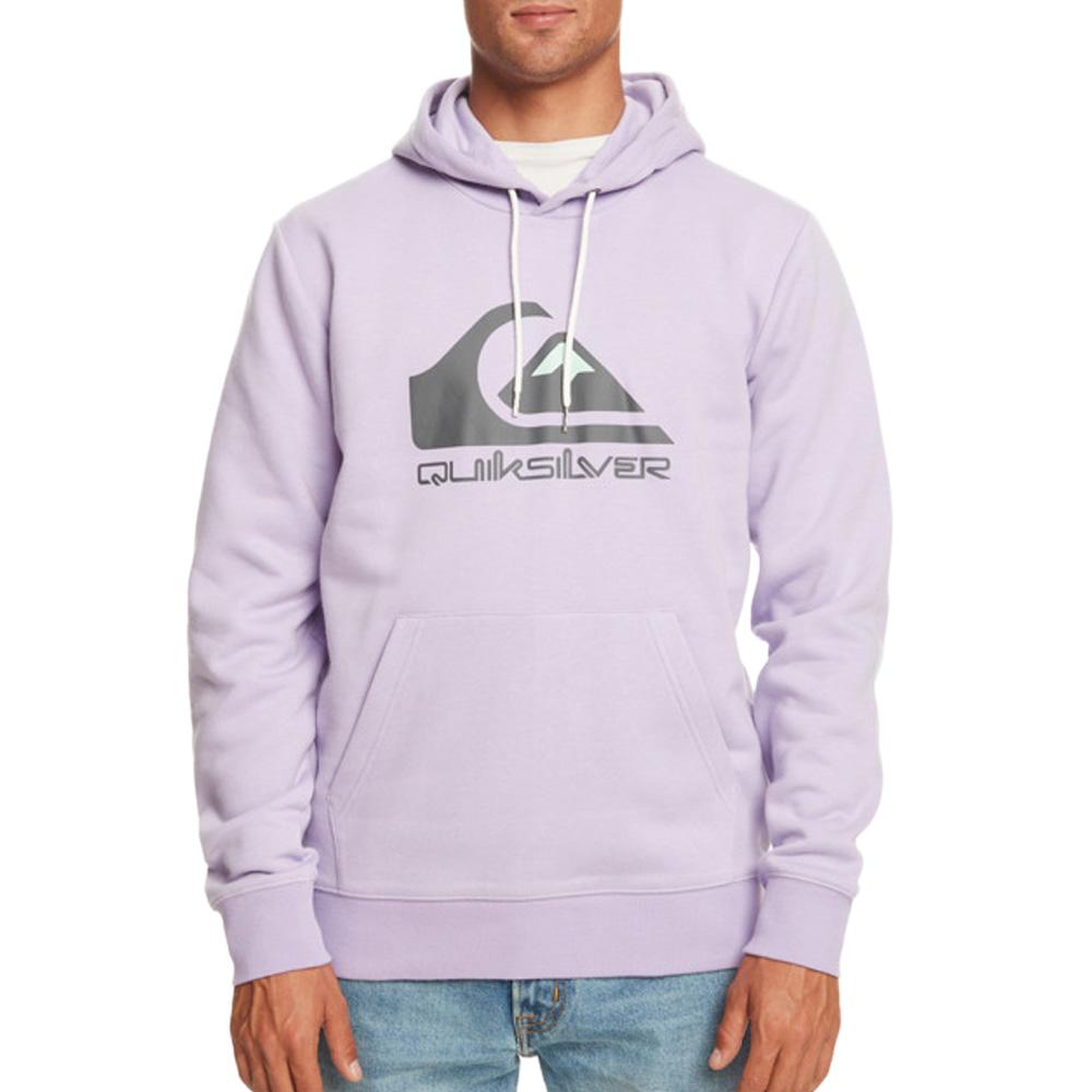 Sudadera malva para hombre Quiksilver Biglogohood barato
