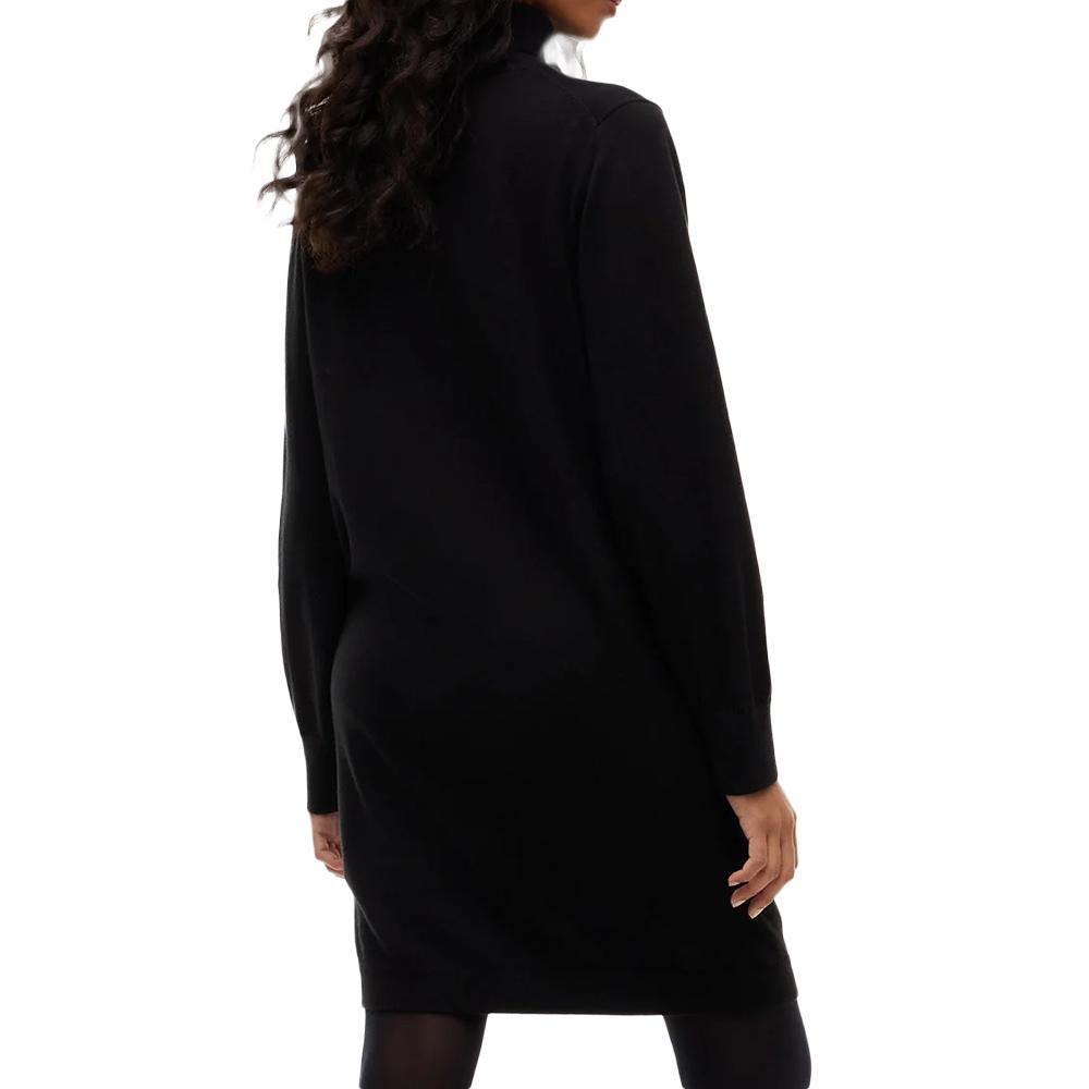 Schwarzes Damenkleid mit Rollkragen von Tommy Hilfiger Ansicht 2