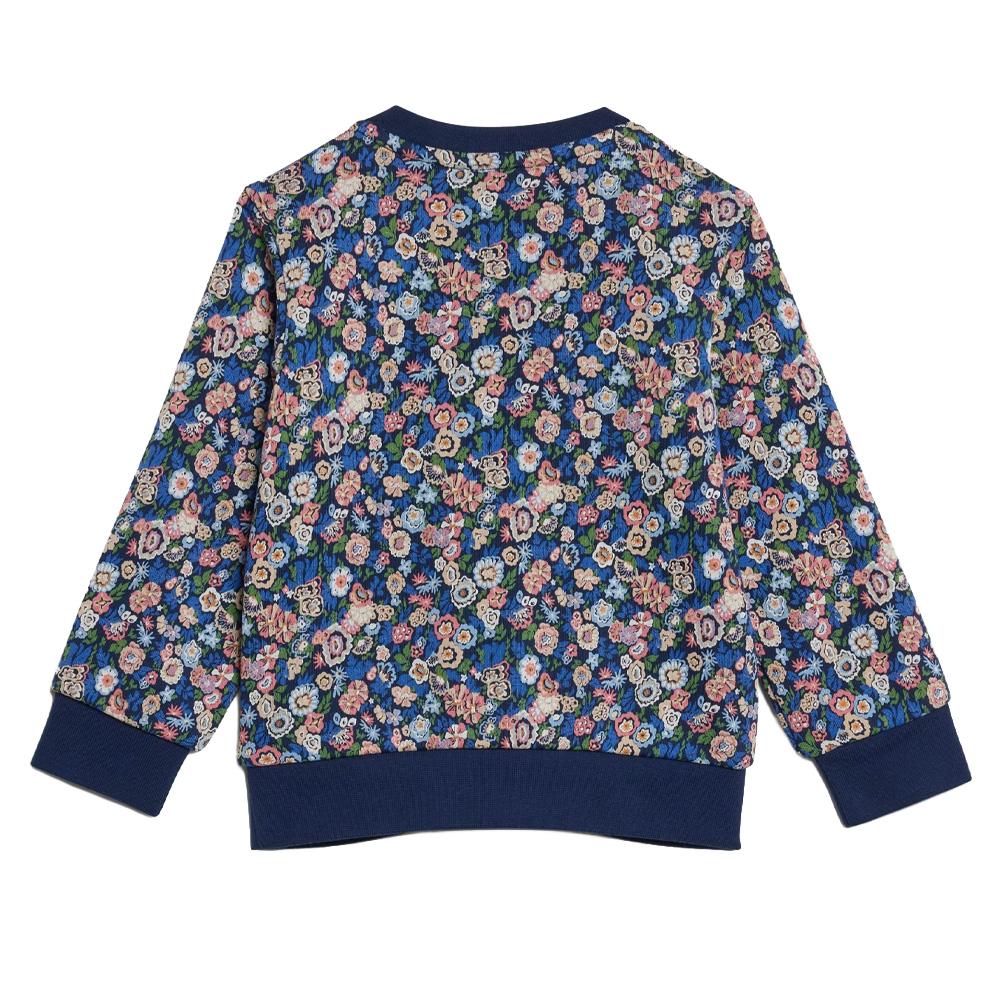 Chándal Adidas Crew Floral azul marino, Niña ver 2