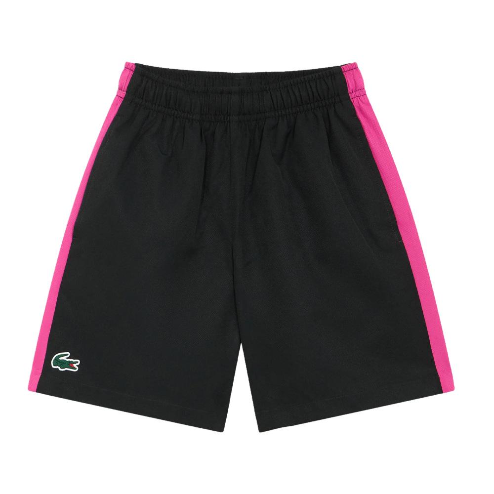 Men’s Black Lacoste Print Shorts Photo of the Espace des Marques %store% store - view of %key%
