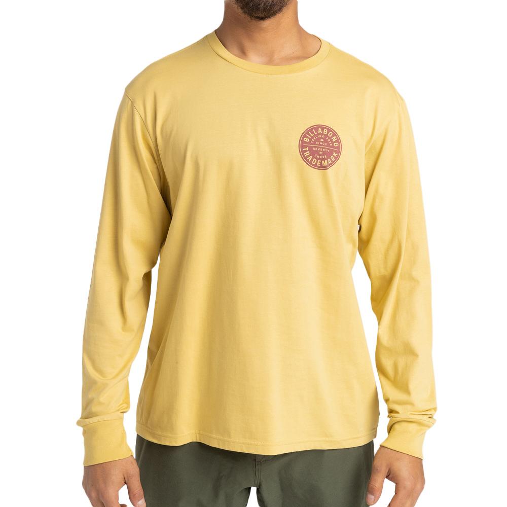 Gelbes Langarm-T-Shirt für Herren von Billabong Stamp günstig
