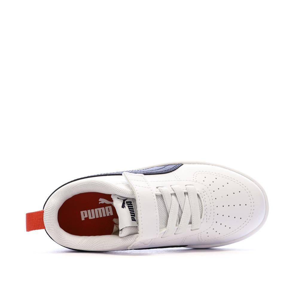 Puma Rickie White/Black Boys’ Trainers Photo of the Espace des Marques %store% store - view of %key%