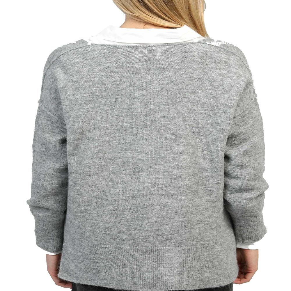 Pull Gris Femme An'ge Ines vue 2