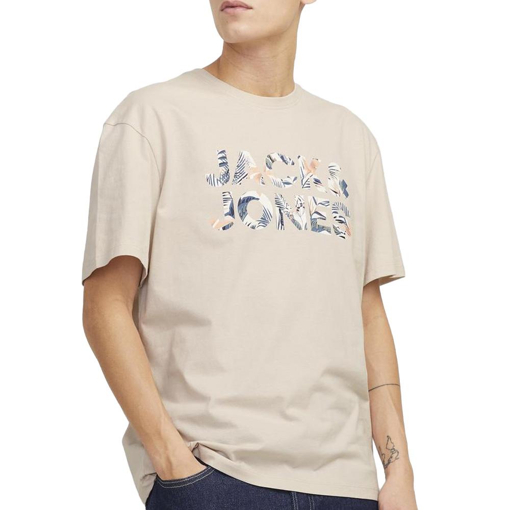 T-Shirt Beige Homme Jack & Jones Bryan pas cher