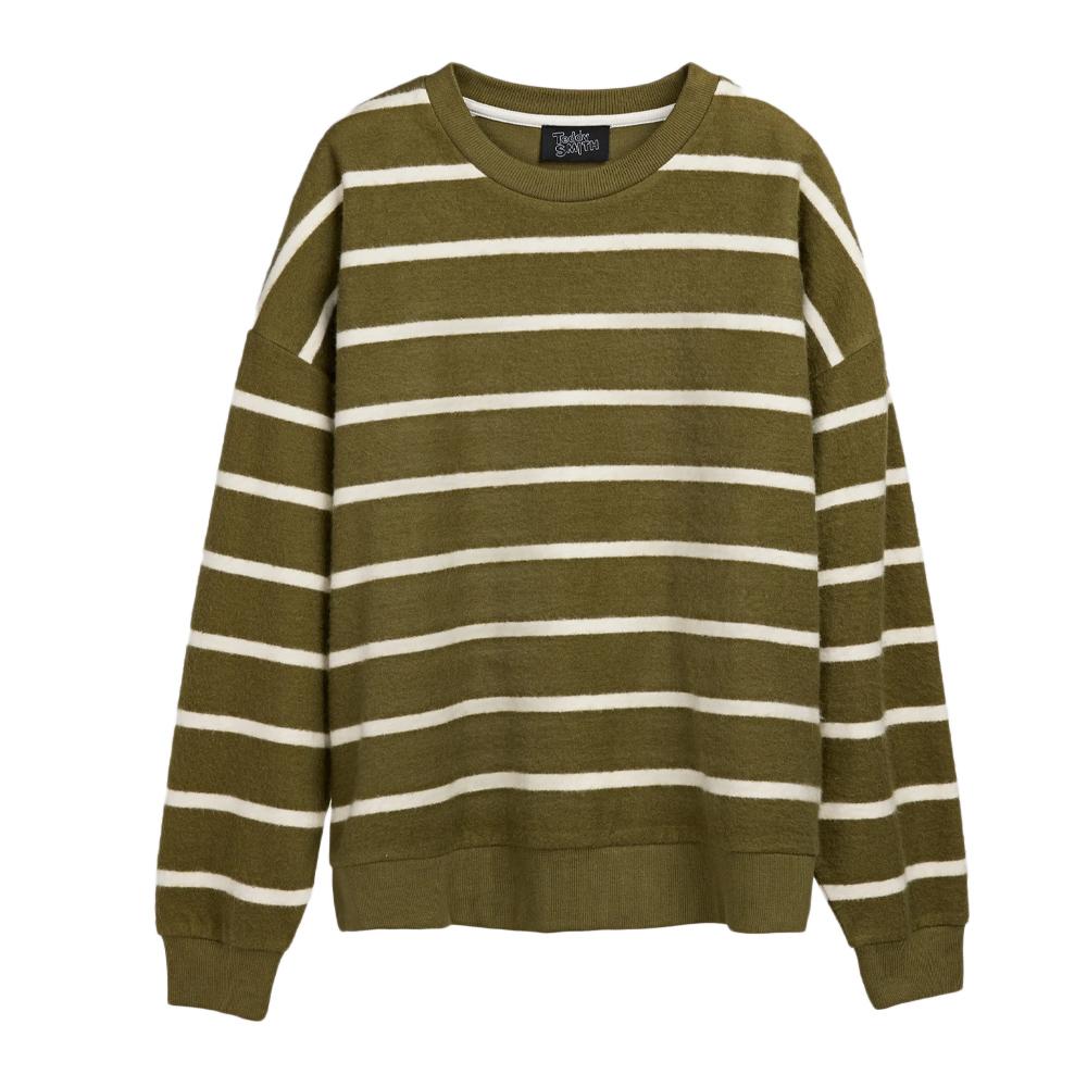 Sudadera Teddy Smith Andy, Caqui/Blanco, Mujer barato