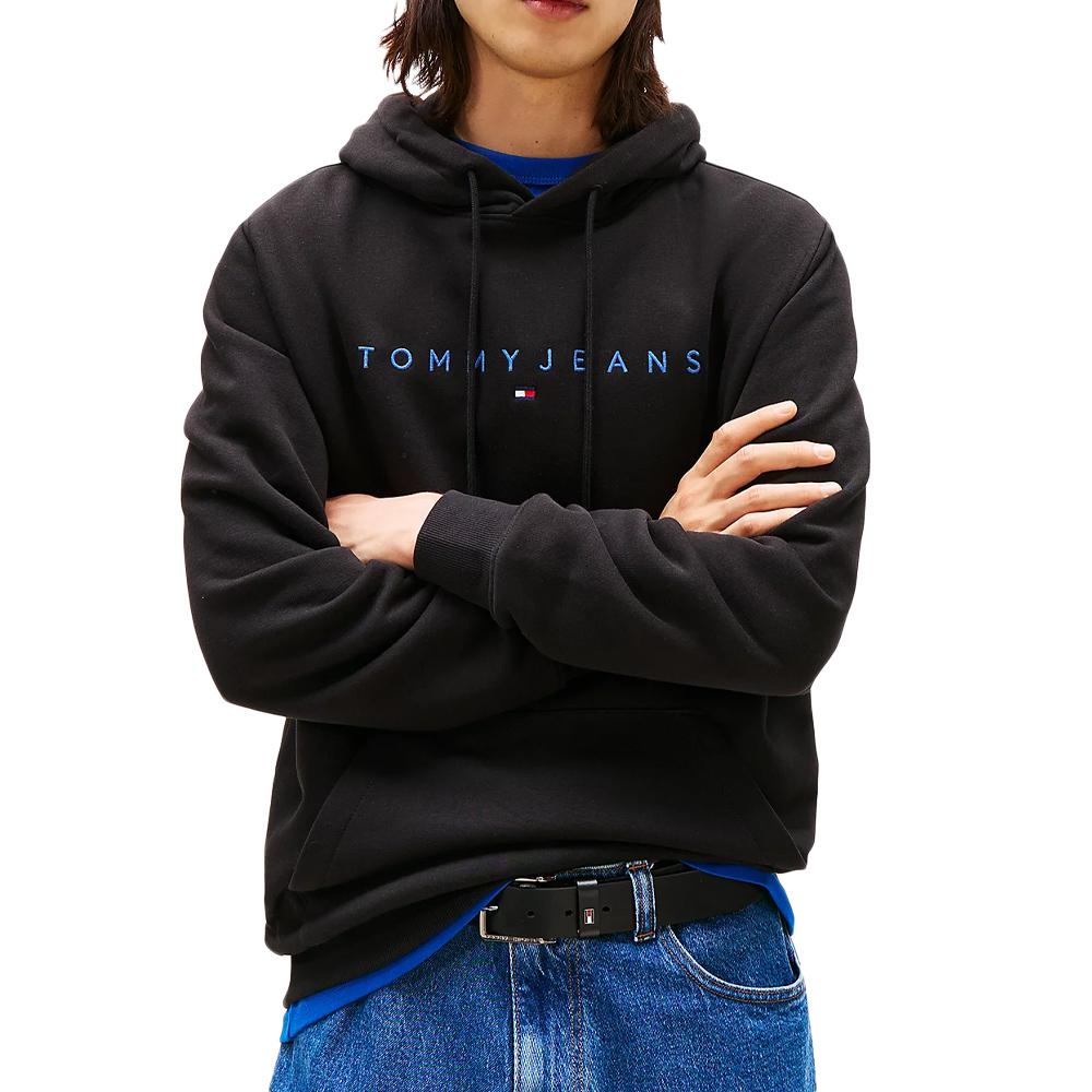 Kapuzensweatshirts Schwarz Herren Tommy Hilfiger Linear günstig