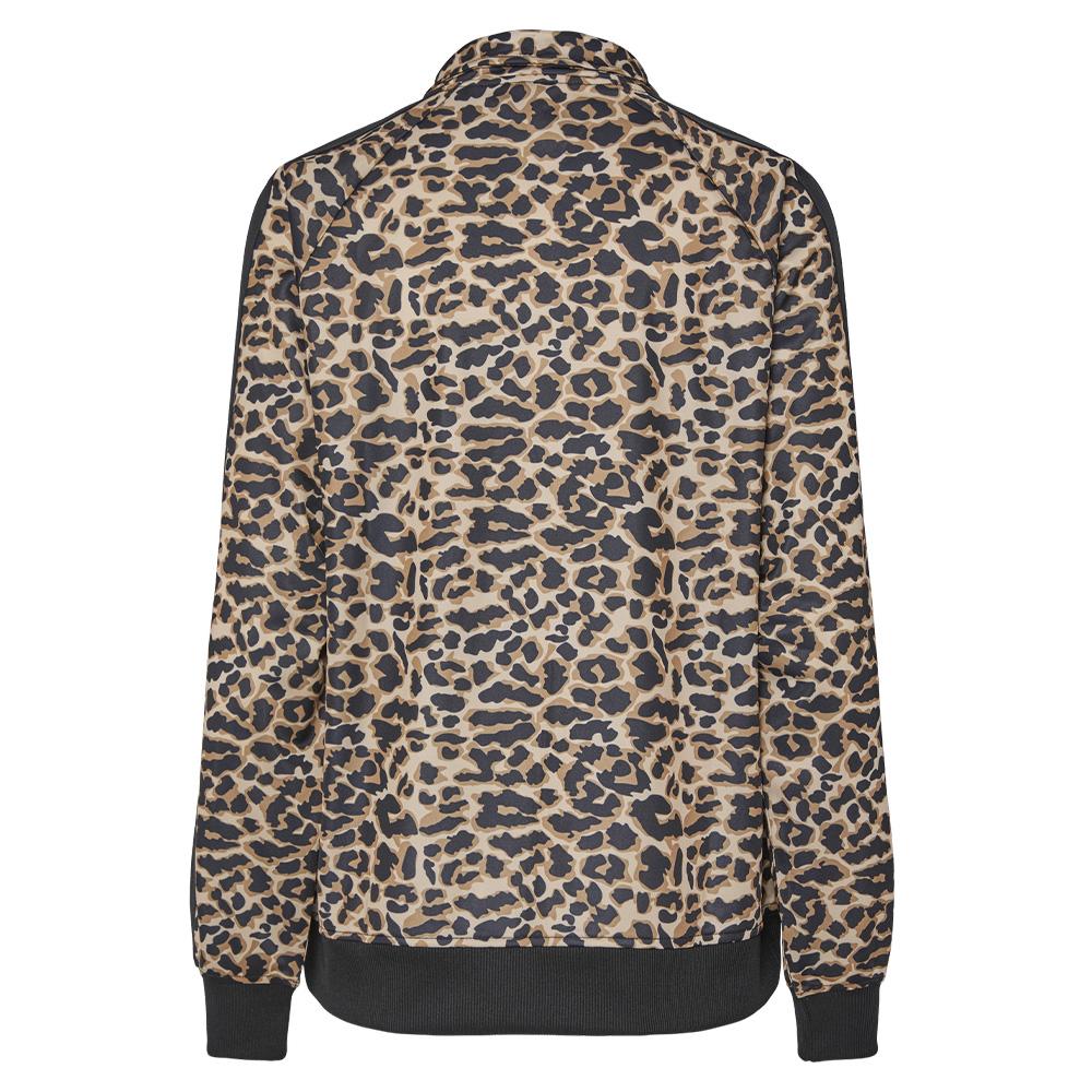 Sudadera Mujer Marrón/Negro Leopardo Pieces Grace ver 2