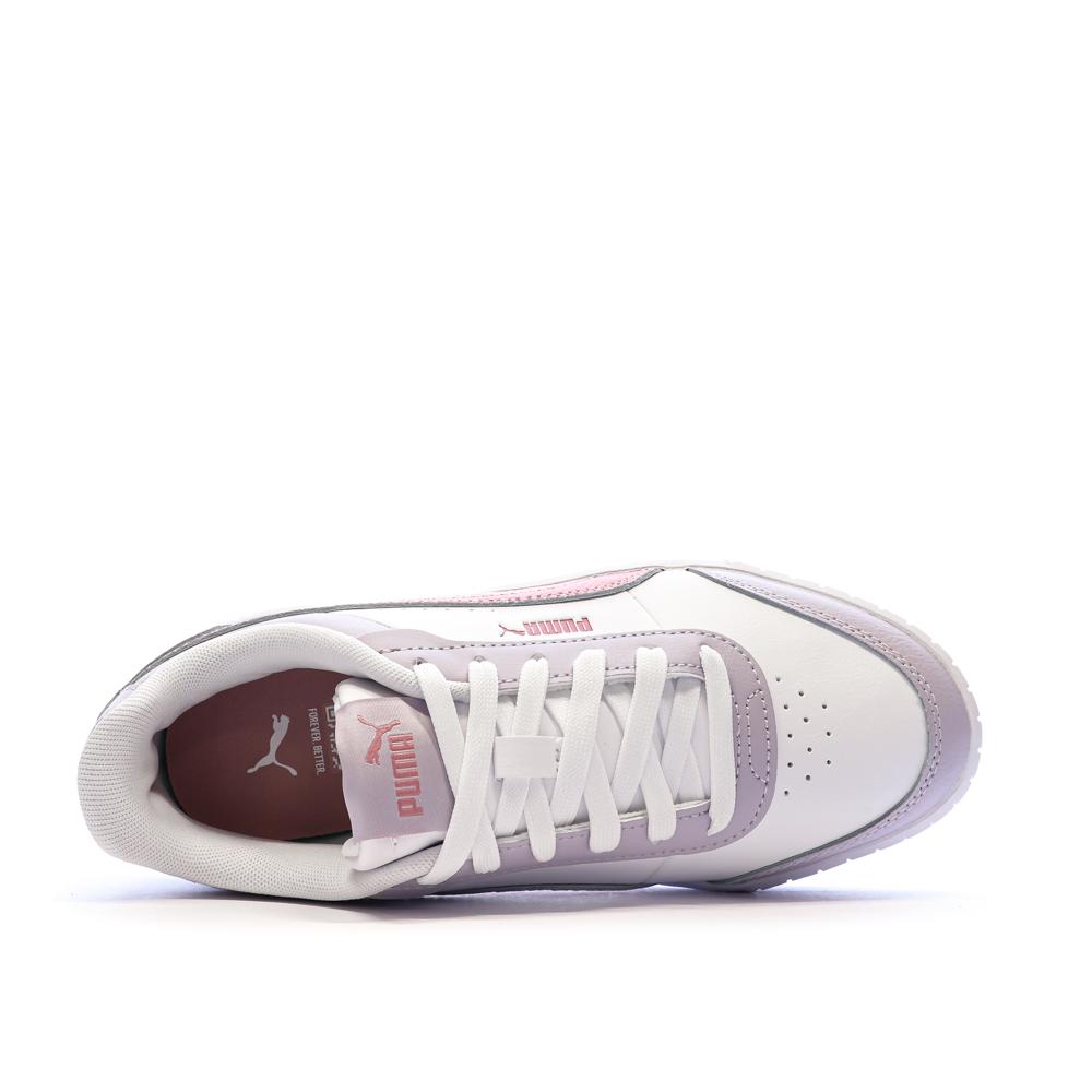 Sneakers Weiß/Pink Mädchen Puma Carina Mia Ansicht 4