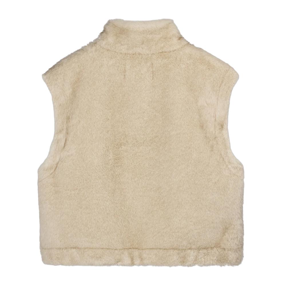 Ärmellose Weste in Pelzoptik, beige, für Damen, Teddy Smith, lou Ansicht 2