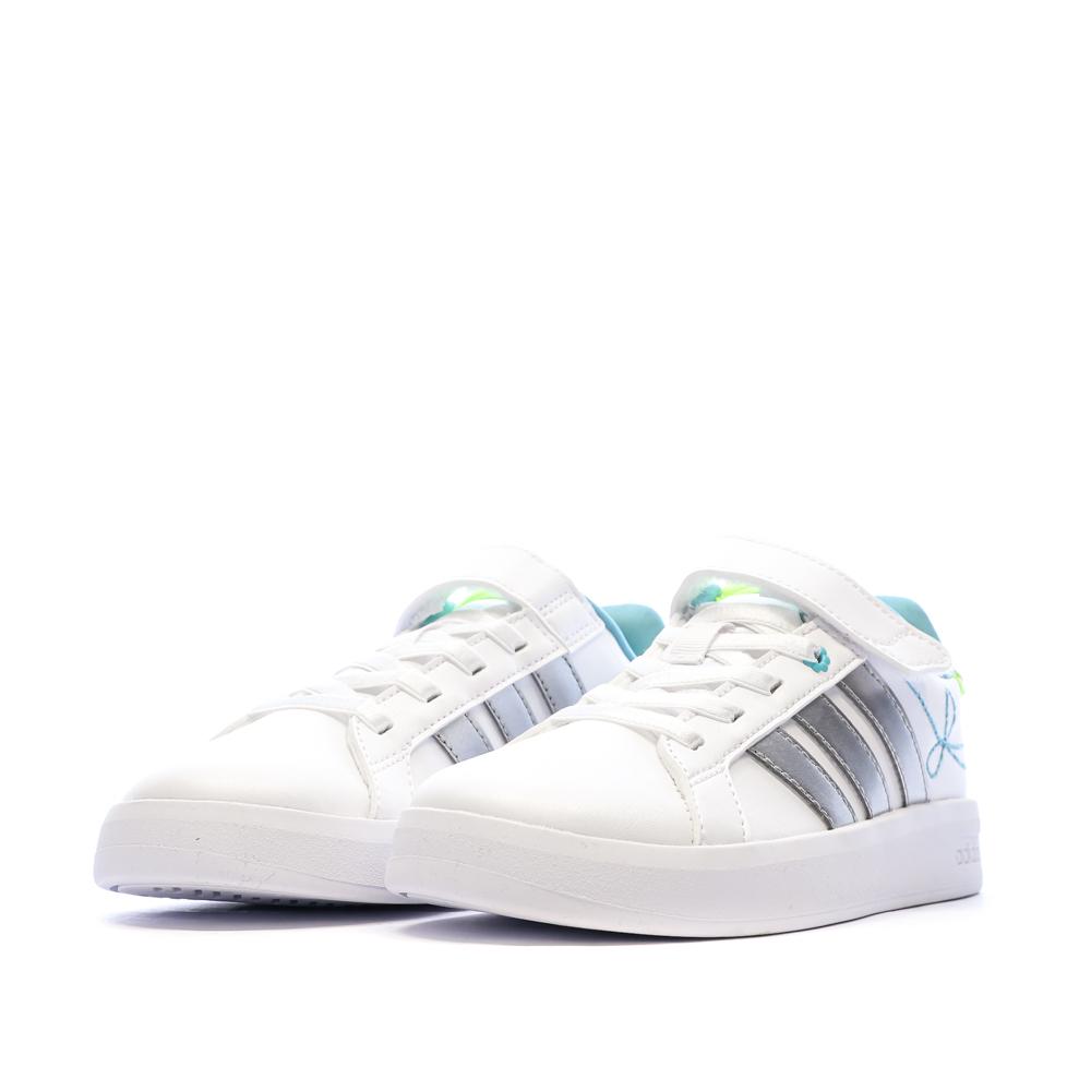 Zapatillas blancas para niña Adidas Grand Court 3.0 Girls ver 6