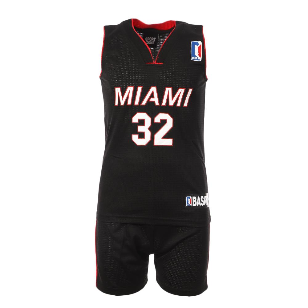 Set de Baloncesto Miami Heat Negro/Rojo Junior Sport Zone barato