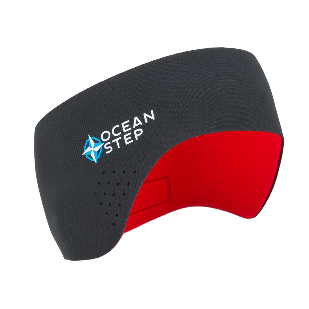 Thermisches Stirnband Schwarz/Rot Ocean Step Headband 3 mm Neopren günstig