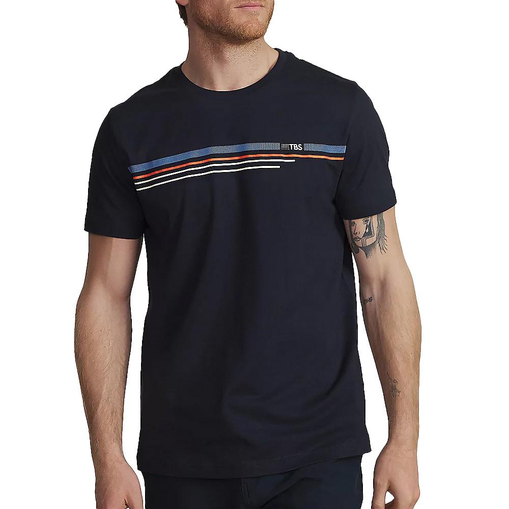 T-Shirt Marine Homme TBS NINIOTE pas cher
