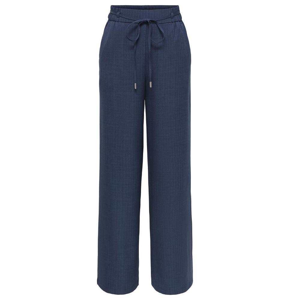 Pantalón fluido azul marino para mujer JDY Vesta barato