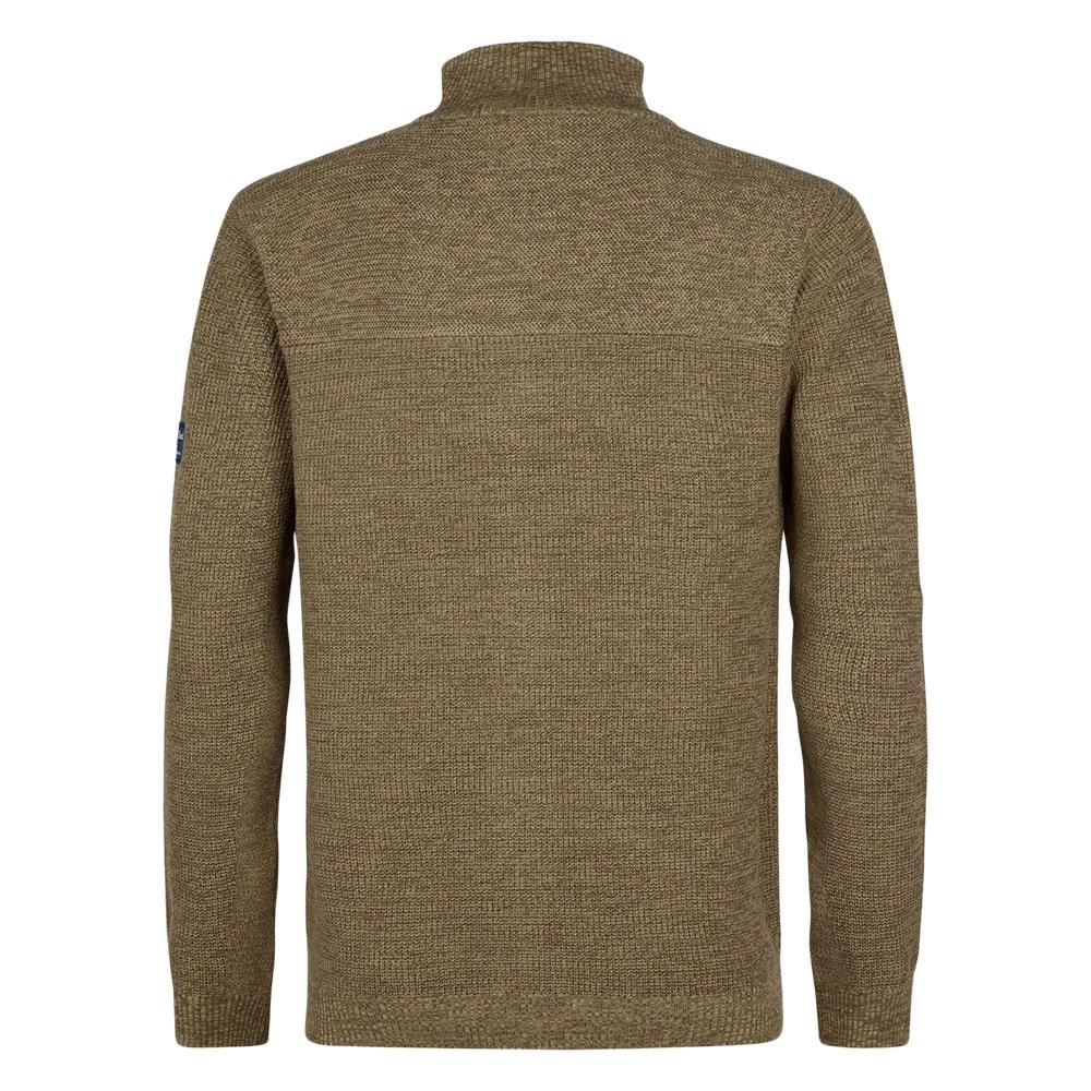 Men's Beige Zipped Sweatshirt Petrol Industries Collar Photo of the Espace des Marques %store% store - view of %key%