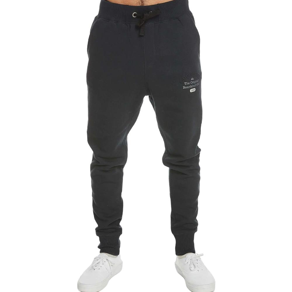 Pantalones de chándal negros para hombre Quiksilver Emboss EQYFB03343 barato