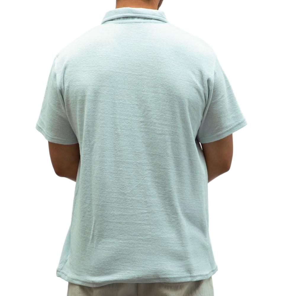 Polo azul claro para hombre de Paname Brothers, de felpa ver 2