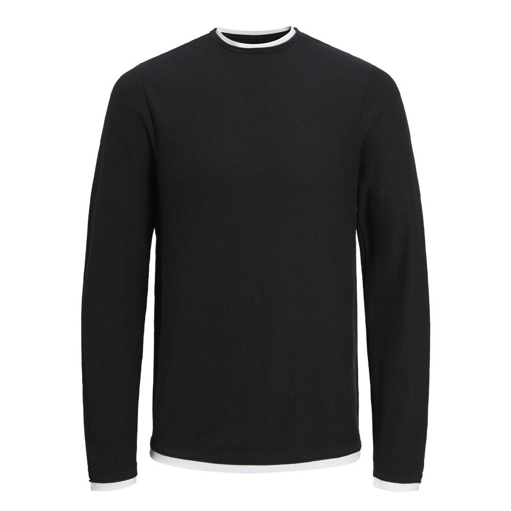 Jack & Jones Twinn Knit Neck Jungen Pullover Schwarz Ansicht 2
