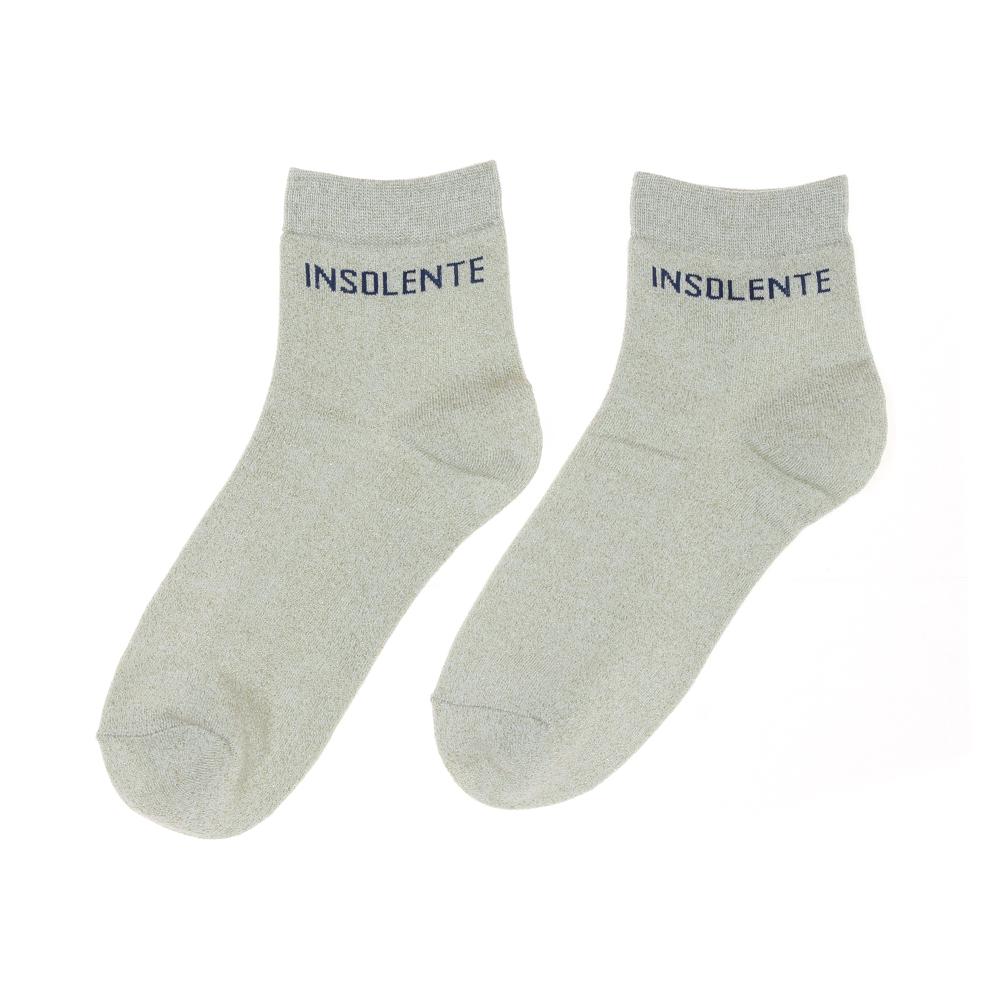 Chaussettes Gris/Doré Femme Stella Green Insolente pas cher