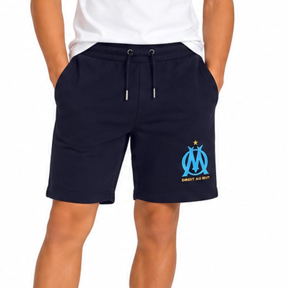 Short Jogging Marine Garçon Olympique de Marseille G23021B pas cher