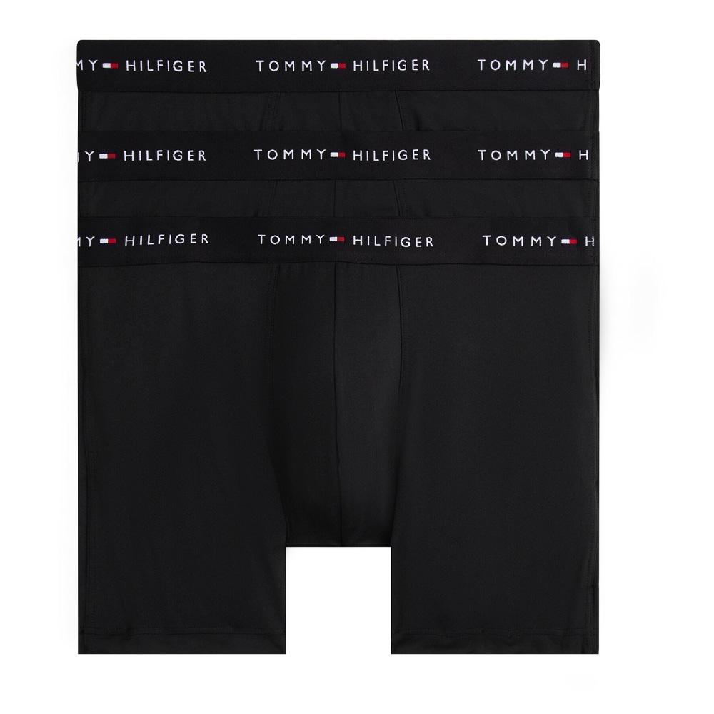 3x Negro Hombre Boxers Tommy Hilfiger Breve UM0UM03618 barato