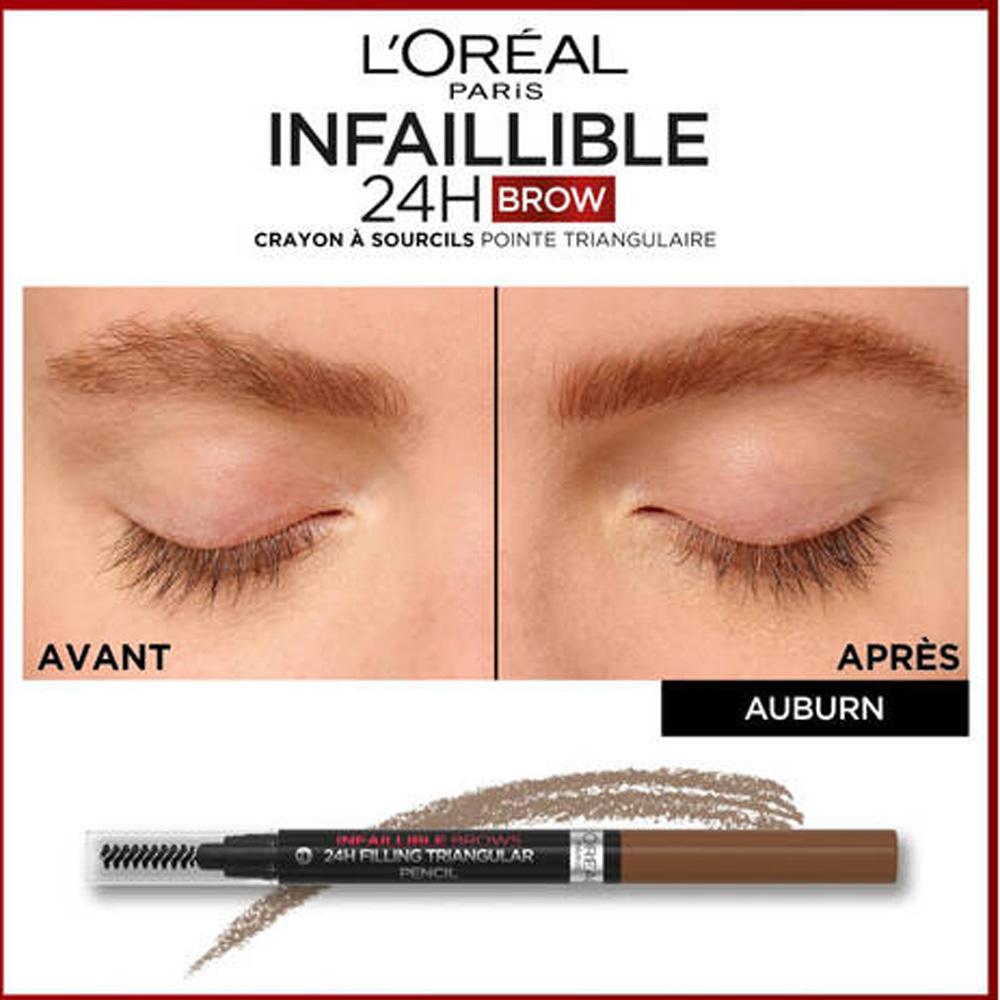 Lápiz de cejas L'Oréal Paris Infaillible Brows 12H 5.23 Auburn ver 2