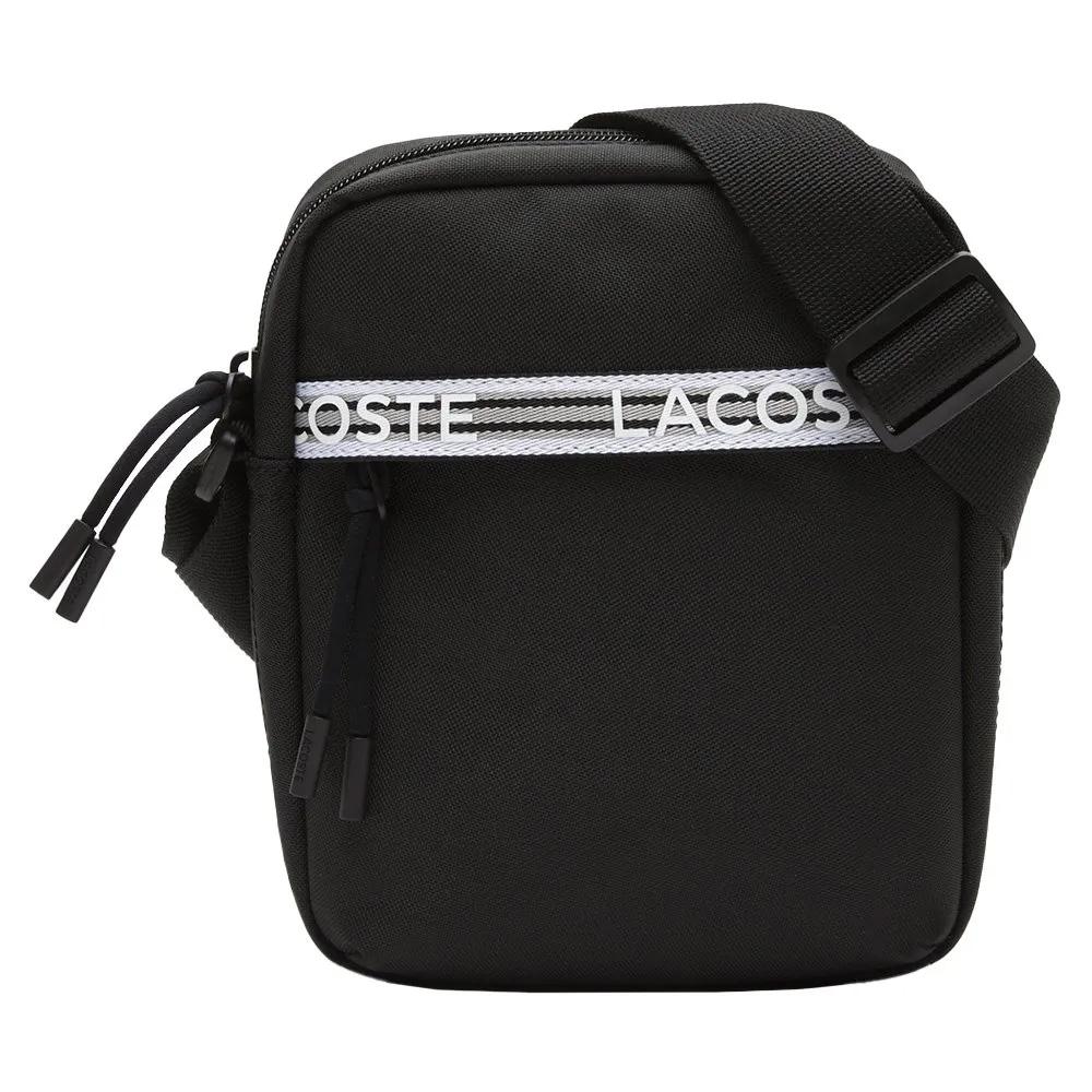 Bolso de bandolera negro para hombre de Lacoste barato