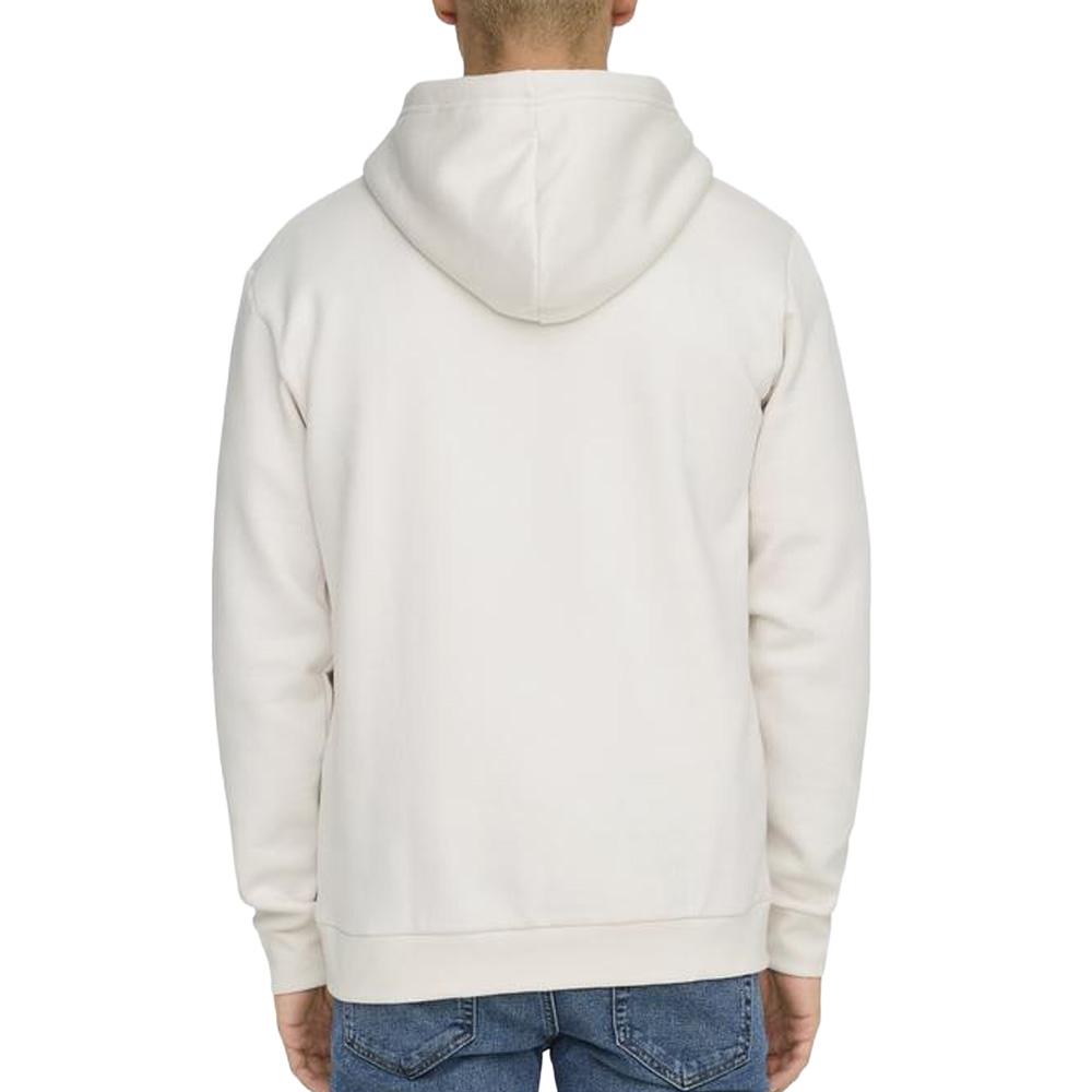 Weißer Herren-Kapuzenpullover Only & Sons Hoodie Ansicht 2