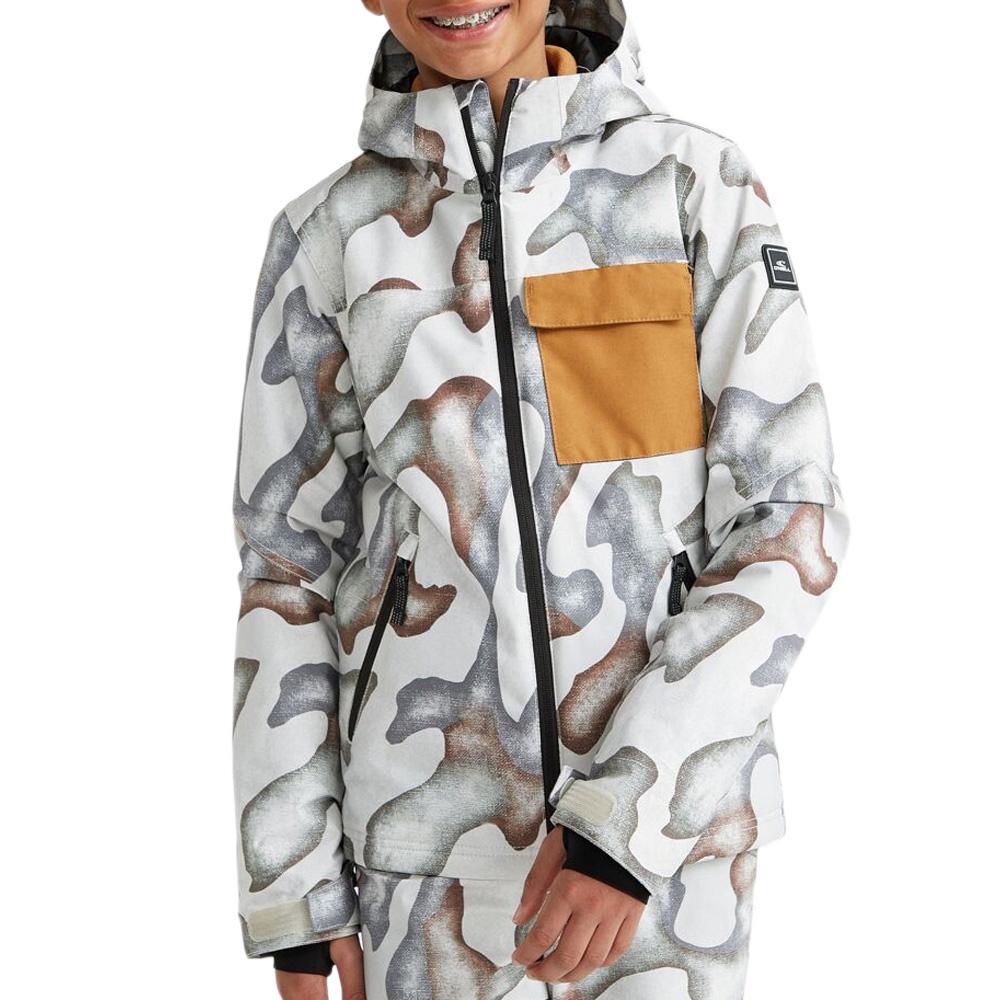 Manteau de Ski camouflage Blanc/Gris Garçon O'Neill Utility pas cher