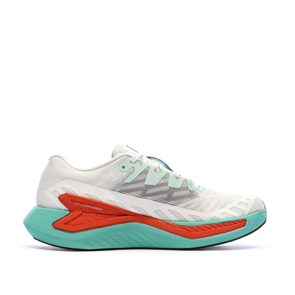 Zapatillas de senderismo blancas/rojas/turquesas para hombre Salomon Bliss 2 ver 2