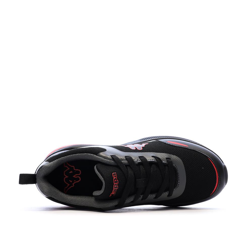 Schwarze/rote Sneakers mit Kappa-Logo von Pylos Ansicht 4