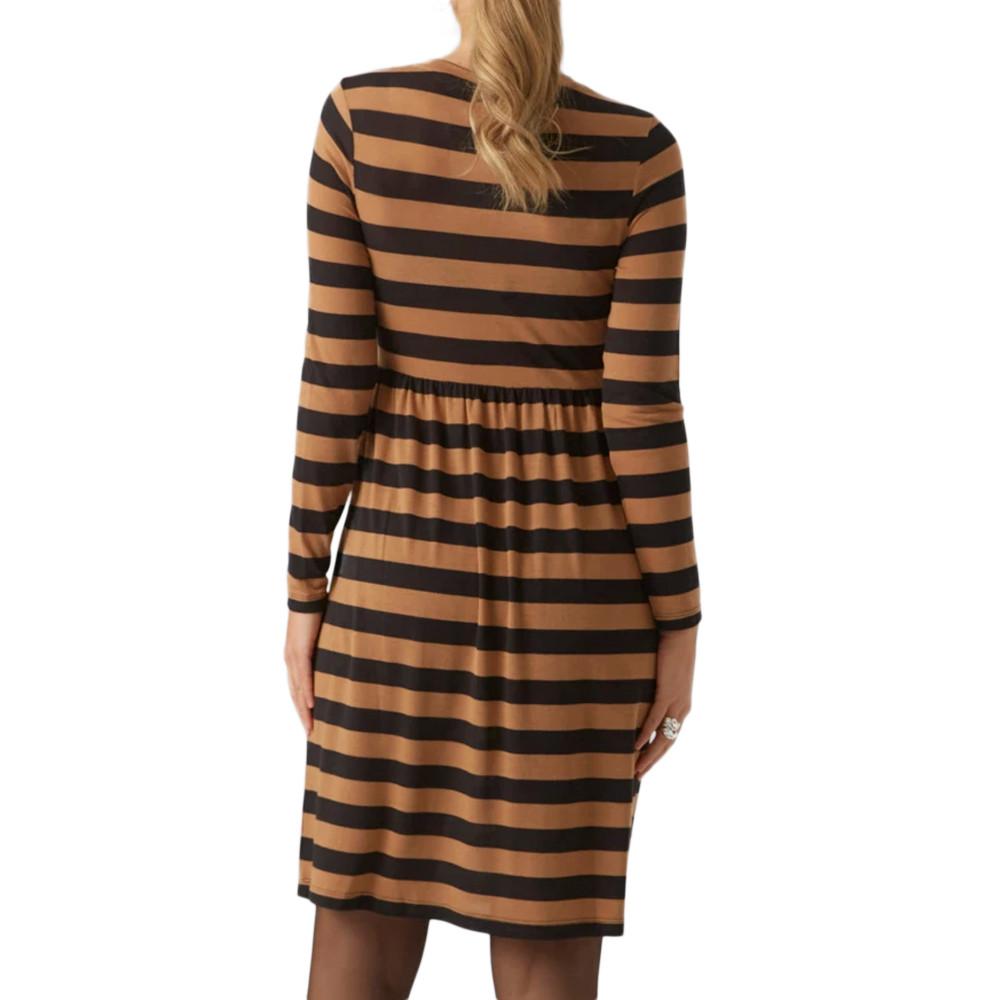 Vestido de mujer negro/naranja Mamalicious Nellie ver 2
